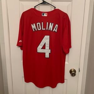 Yadier Molina #4 Red St. Louis Cardinals Jersey